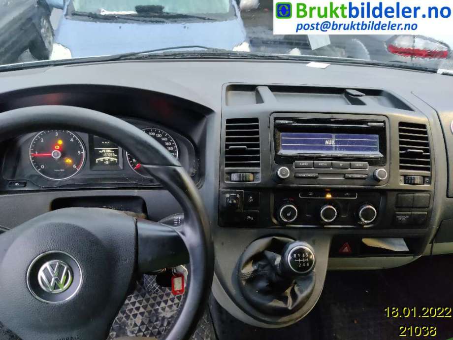 VW Transporter / Caravelle 2009-2015 (Fase 2) (T5) (T5), Motorkode: CAAC;CCHA, Girkassekode: 