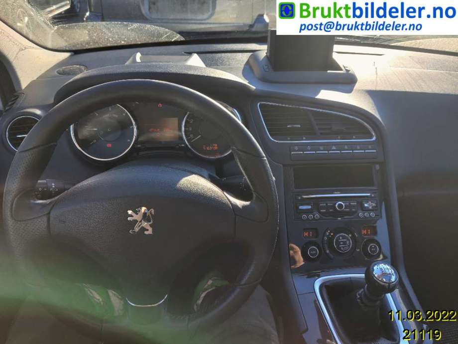 Peugeot 5008 2010-2017 (Type I) , Motorkode: 9HR, Girkassekode: 6-TRINNS MANUELL GIR