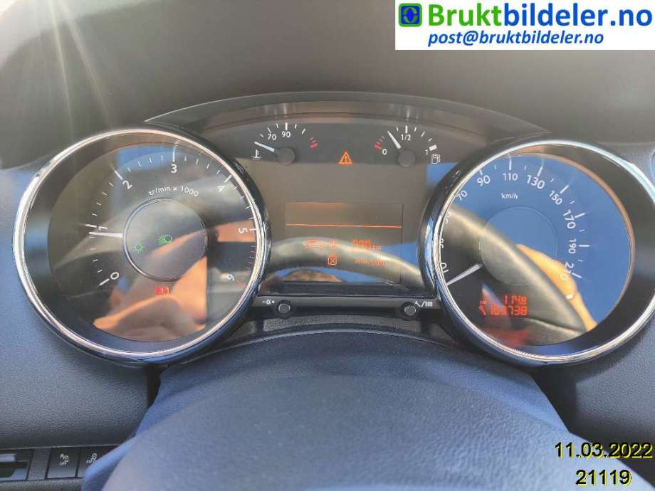 Peugeot 5008 2010-2017 (Type I) , Motorkode: 9HR, Girkassekode: 6-TRINNS MANUELL GIR