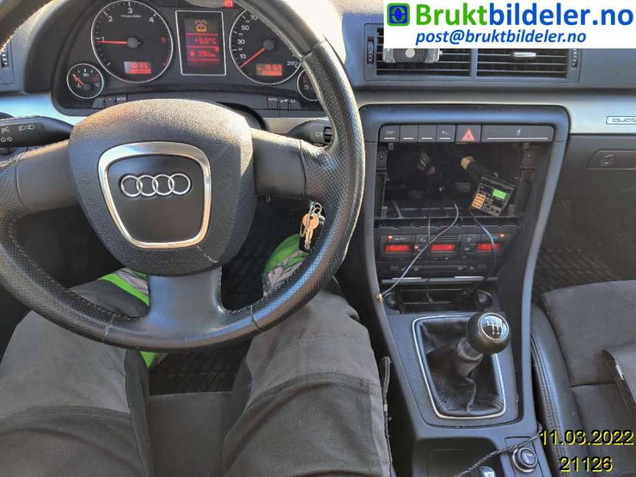 Audi A4 2004-2008 (Type III) (B7) (B7), Motorkode: BPW, Girkassekode: JEE