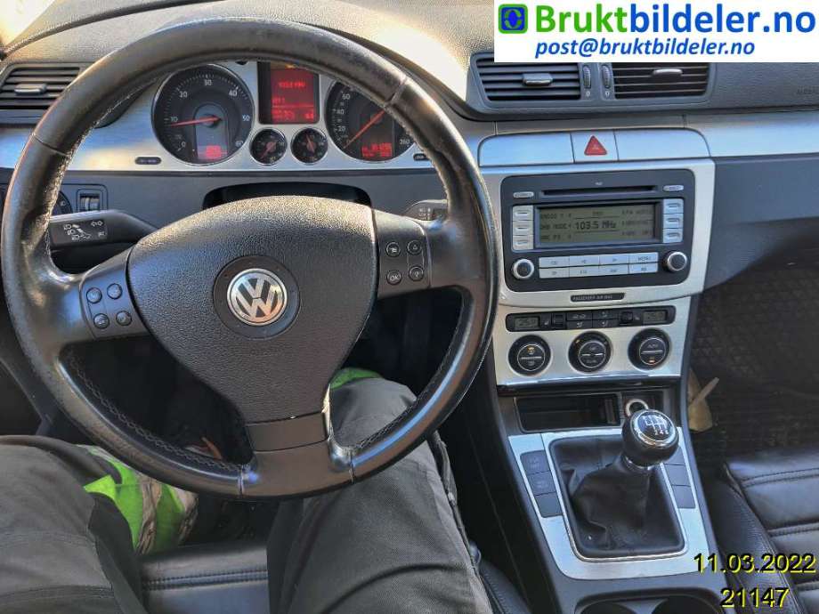 VW Passat 2005-2010 (B6) (B6), Motorkode: BMP, Girkassekode: KDL