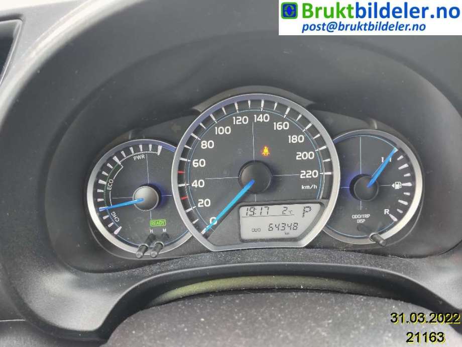 Toyota Yaris 2012-2014 (Type III, Fase 1) , Motorkode: 1NZ-FXE, Girkassekode: 