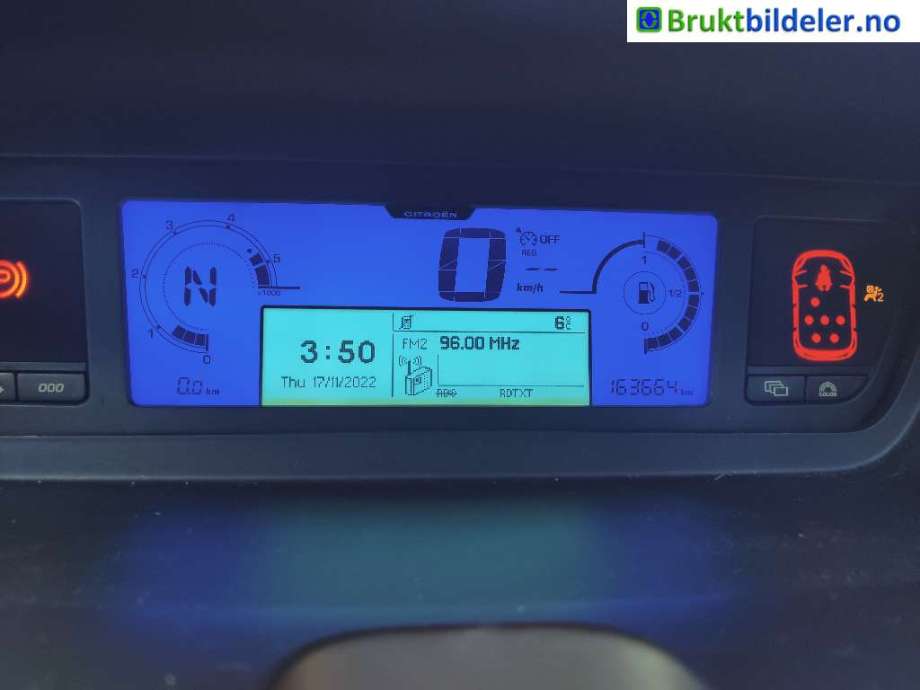 Citroën C4, Picasso 2006-2013 (Type I) , Motorkode: 9HZ, Girkassekode: 6-TRINNS HALVAUTOMAT