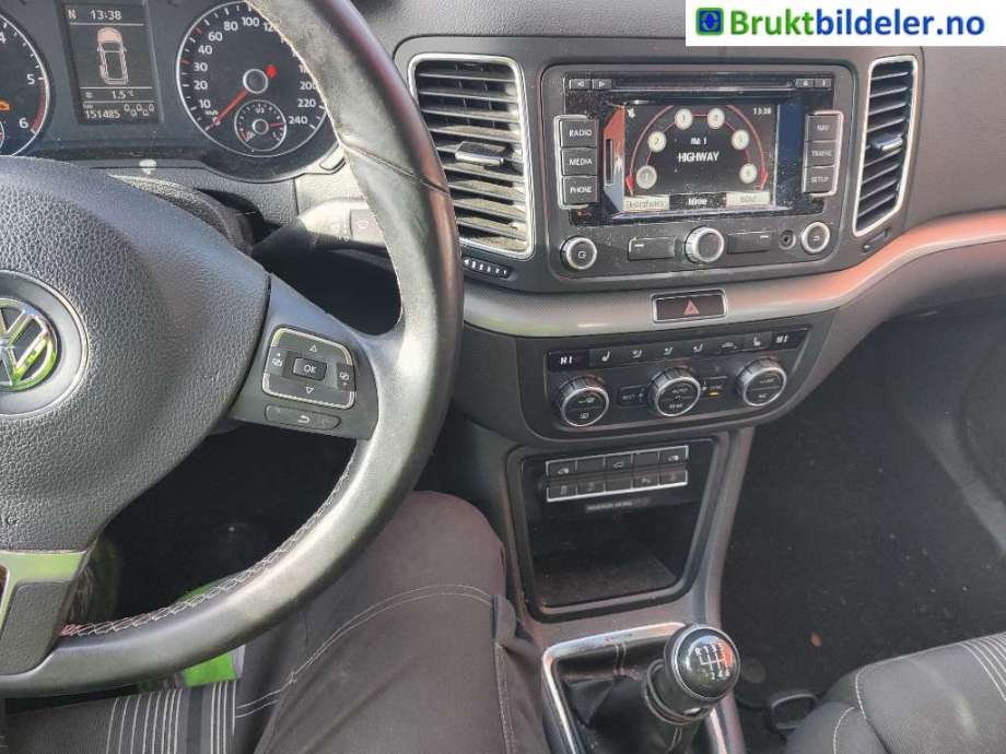 VW Sharan 2010-->> (Type II) , Motorkode: CFFB, Girkassekode: NGH