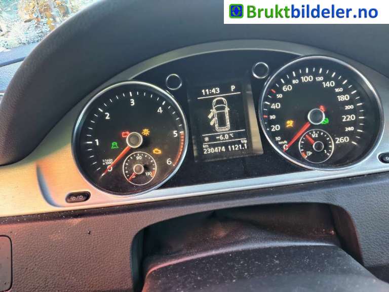 VW Passat 2011-2015 (B7) (B7), Motorkode: CFFB, Girkassekode: PBF