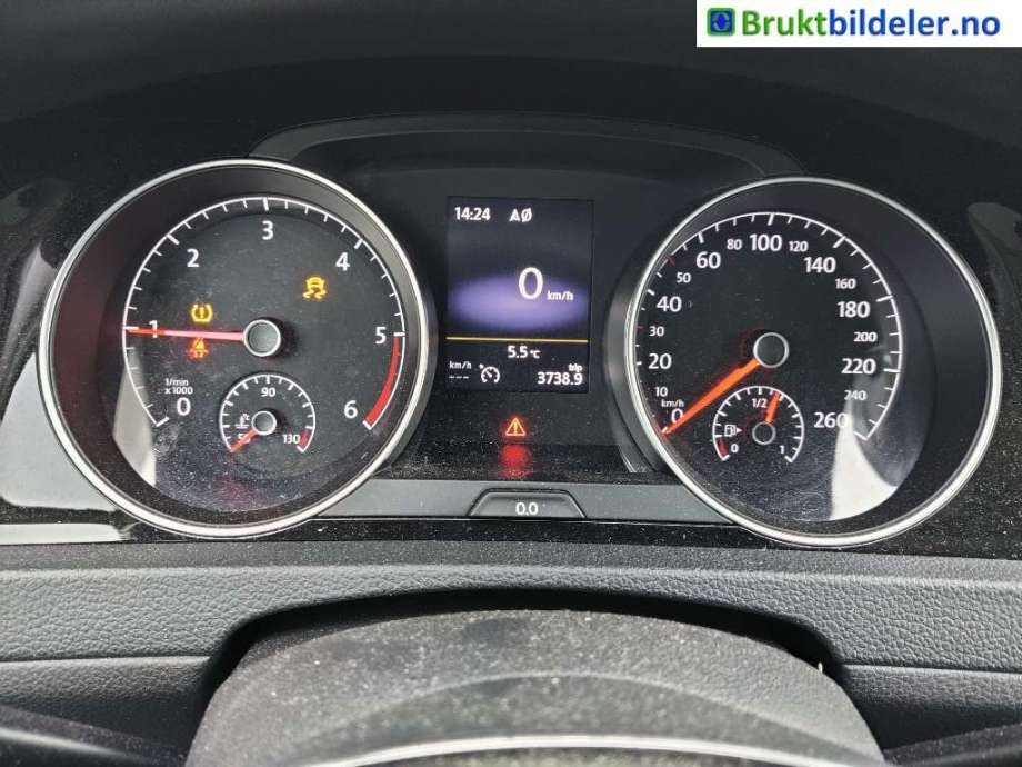 VW Golf VII 2012-2017 (Fase 1) , Motorkode: CLHA, Girkassekode: MRV