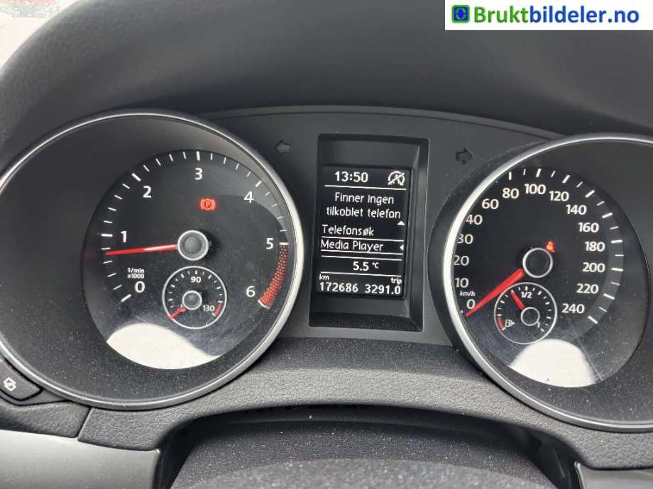 VW Golf VI 2008-2012 , Motorkode: CAYC, Girkassekode: MDZ