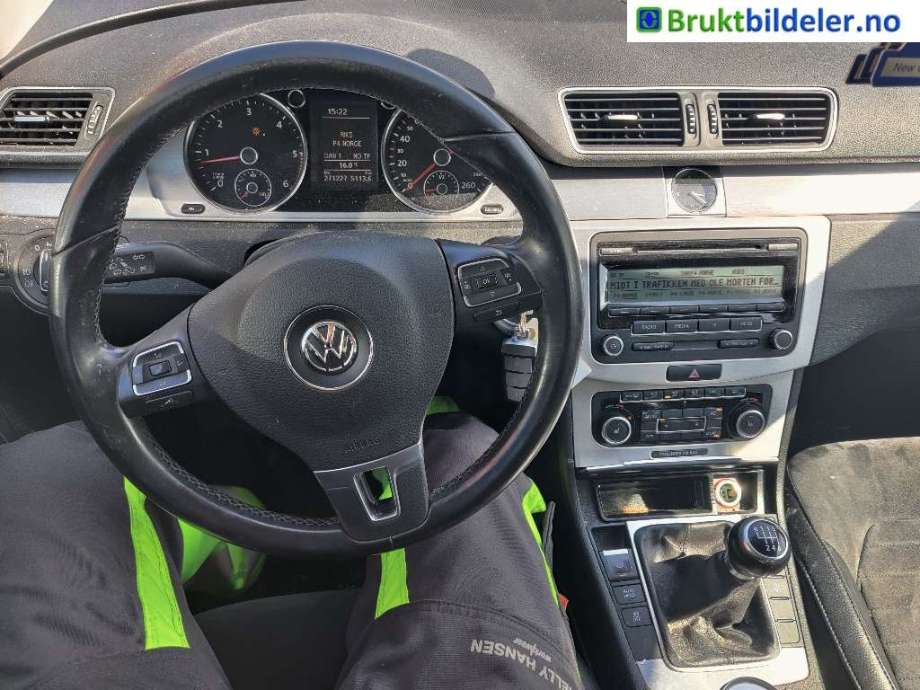 VW Passat 2011-2015 (B7) (B7), Motorkode: CAYC, Girkassekode: MYP