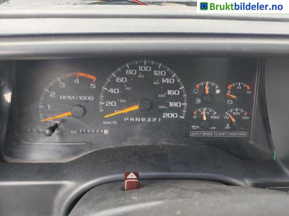 Chevrolet Truck C/K 2500 1990-2002 , Motorkode: F, Girkassekode: