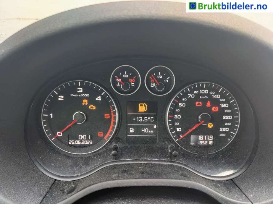 Audi A3 2009-2012 (Type II, Fase 2) , Motorkode: CBAB;CFFB, Girkassekode: LPR