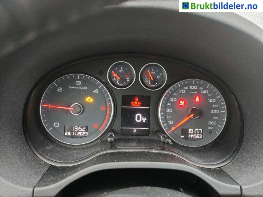 Audi A3 2009-2012 (Type II, Fase 2) , Motorkode: CAYC, Girkassekode: NQE