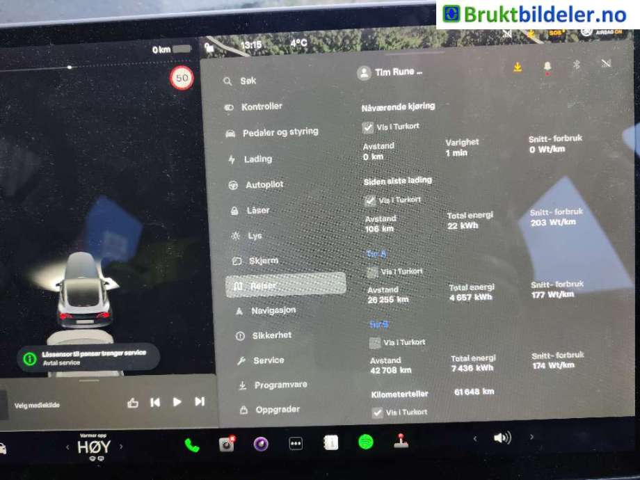 Tesla Model 3 2018-2023 (Fase 1) , Motorkode: 3D3, Girkassekode: 