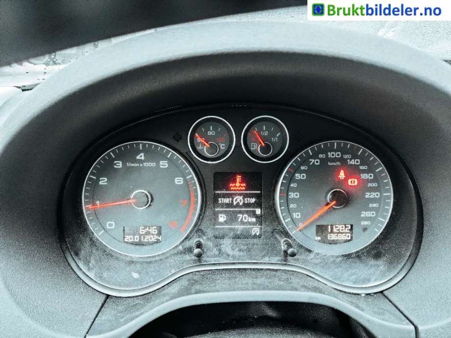 Audi A3 2009-2012 (Type II, Fase 2) , Motorkode: CBZB, Girkassekode: LNY