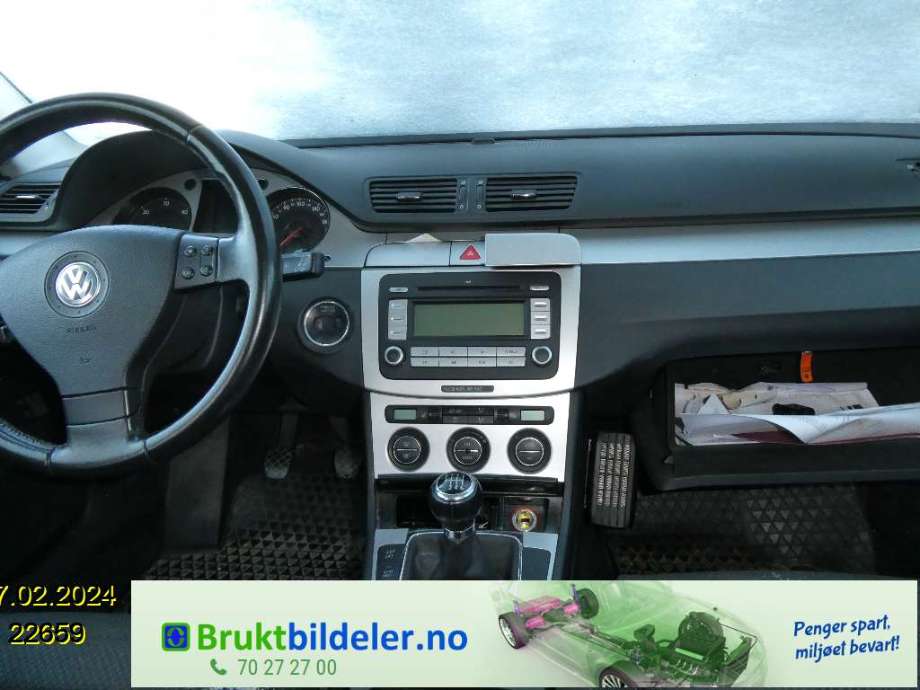 VW Passat 2005-2010 (B6) (B6), Motorkode: BMP, Girkassekode: 