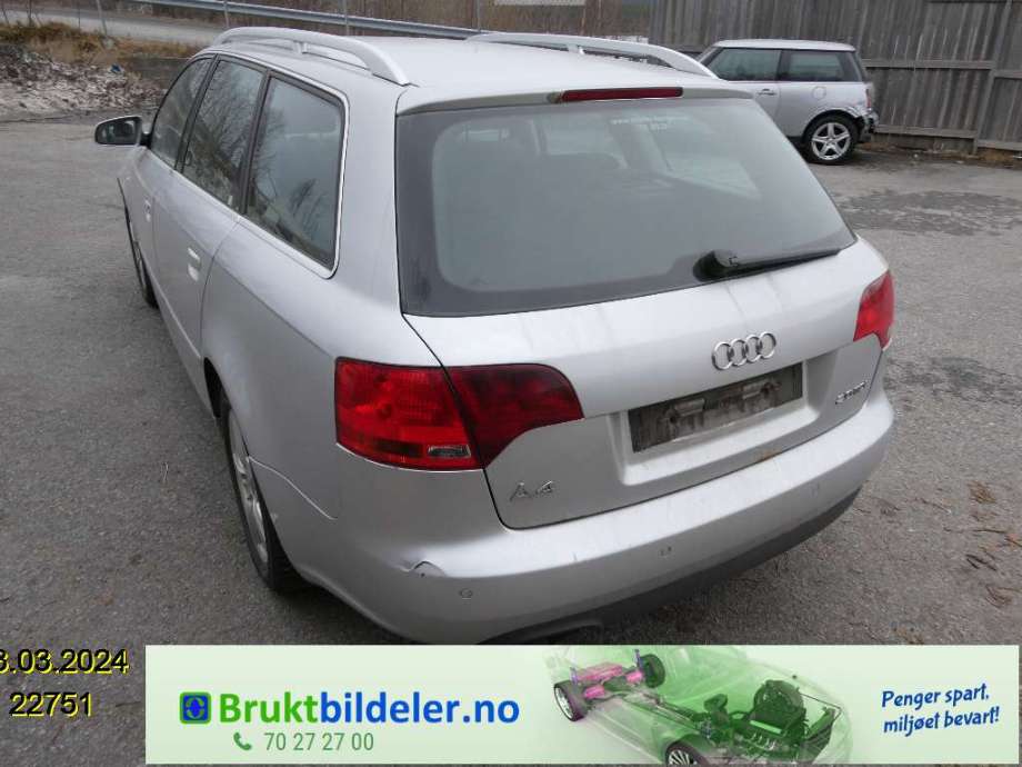 Audi A4 2004-2008 (Type III) (B7) (B7), Motorkode: BLB;BRE, Girkassekode: HCF