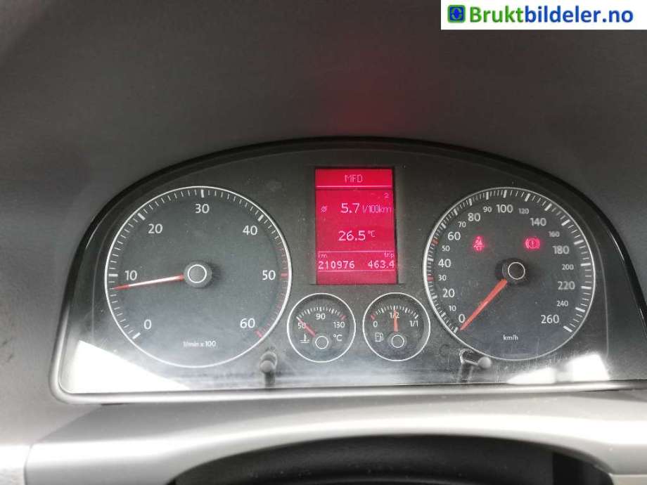 VW Touran 2007-2010 (Type I, Fase 2) , Motorkode: BLS, Girkassekode: KWD