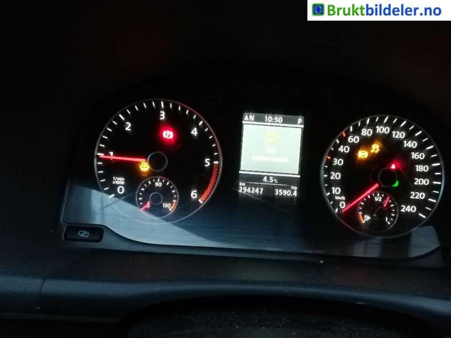 VW Touran 2010-2015 (Type I, Fase 3) , Motorkode: CFJA, Girkassekode: NJJ