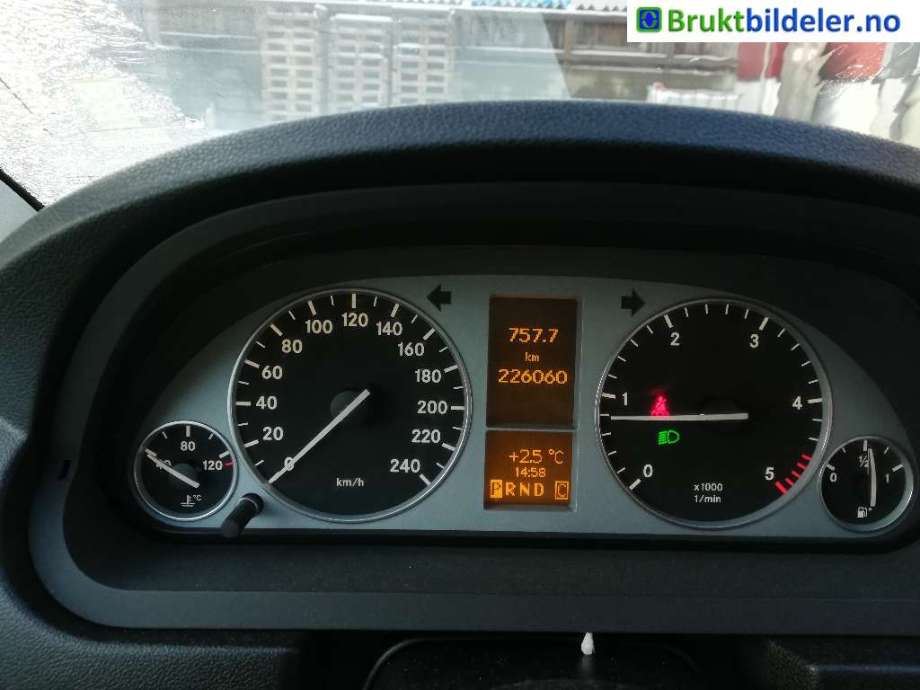 Mercedes B-Klasse 2008-2011 (Fase 2) (W245) (W245), Motorkode: OM640.940, Girkassekode: 
