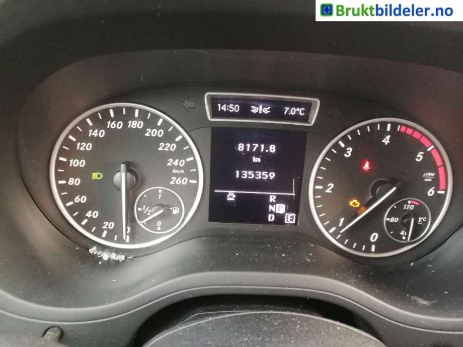 Mercedes B-Klasse 2011-2018 (W246) (W246), Motorkode: OM651.901, Girkassekode: 724.003