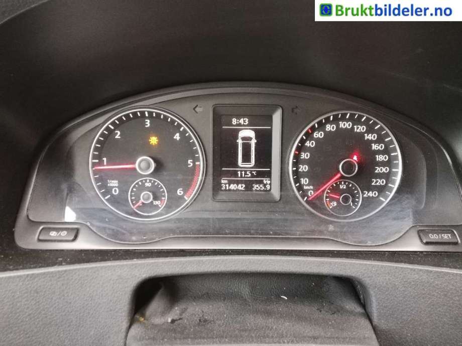VW Transporter / Caravelle 2009-2015 (Fase 2) (T5) (T5), Motorkode: CAAC, Girkassekode: PAW