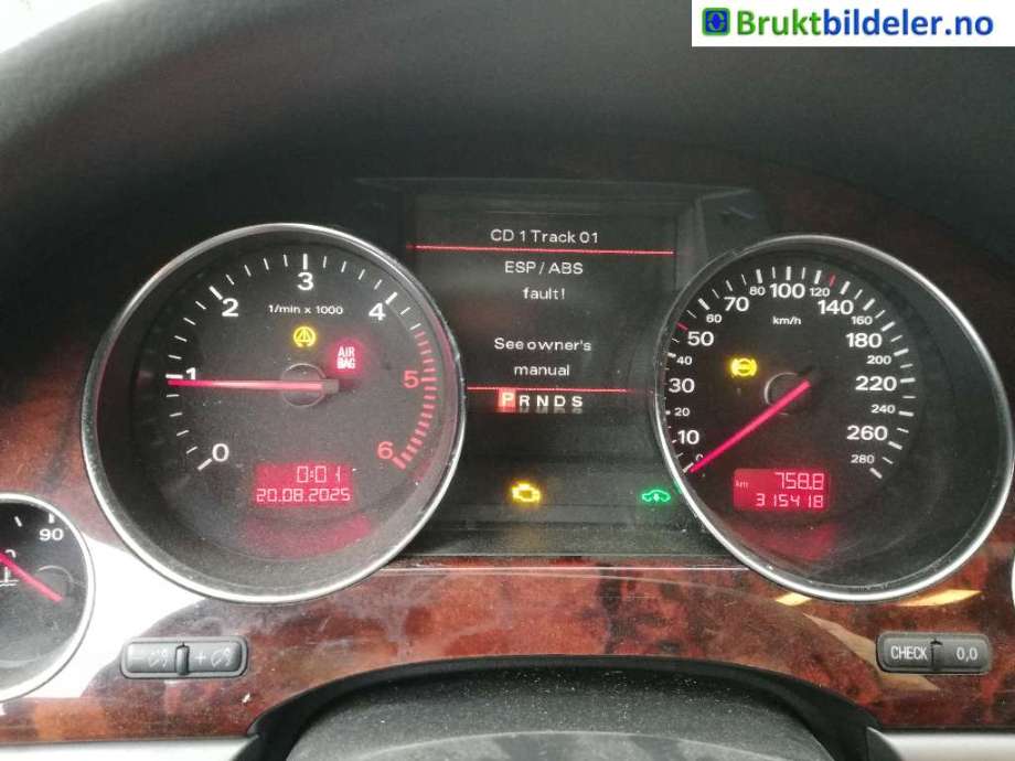 Audi A8 2003-2010 (Type II) delebil , Motorkode: ASB, Girkassekode: GZV