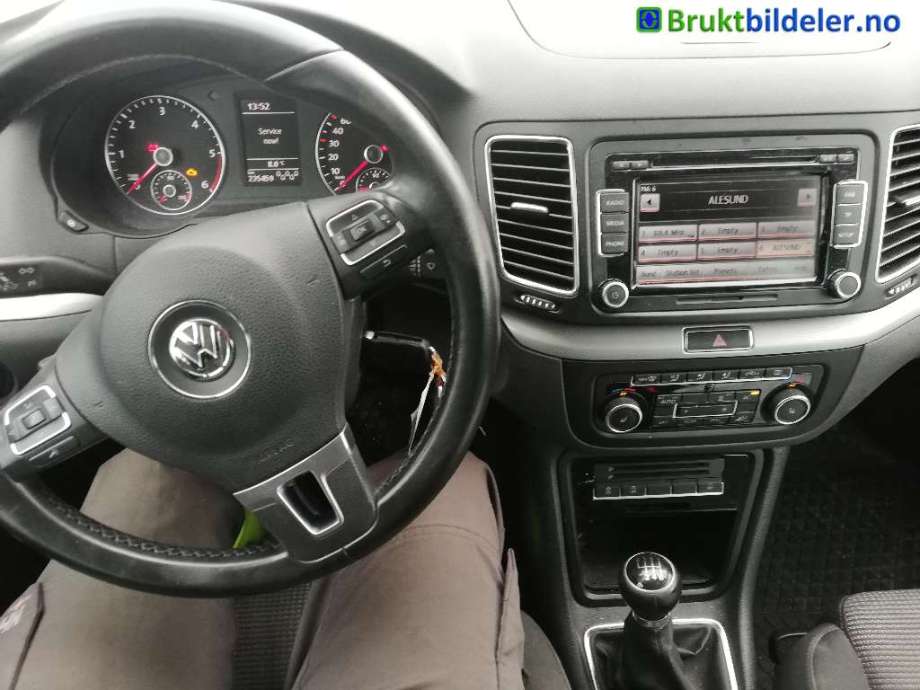 VW Sharan 2010-->> (Type II) , Motorkode: CFFB, Girkassekode: LQU