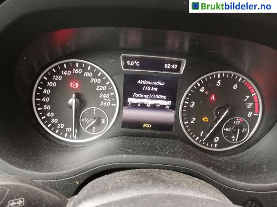 Mercedes B-Klasse 2011-2018 (W246) delebil , Motorkode: M270.910, Girkassekode: 