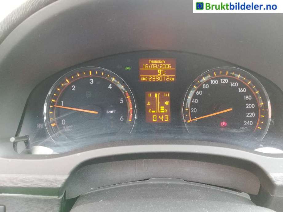 Toyota Avensis 2009-2015 (Type III, Fase 1) delebil , Motorkode: 1AD-FTV, Girkassekode: 