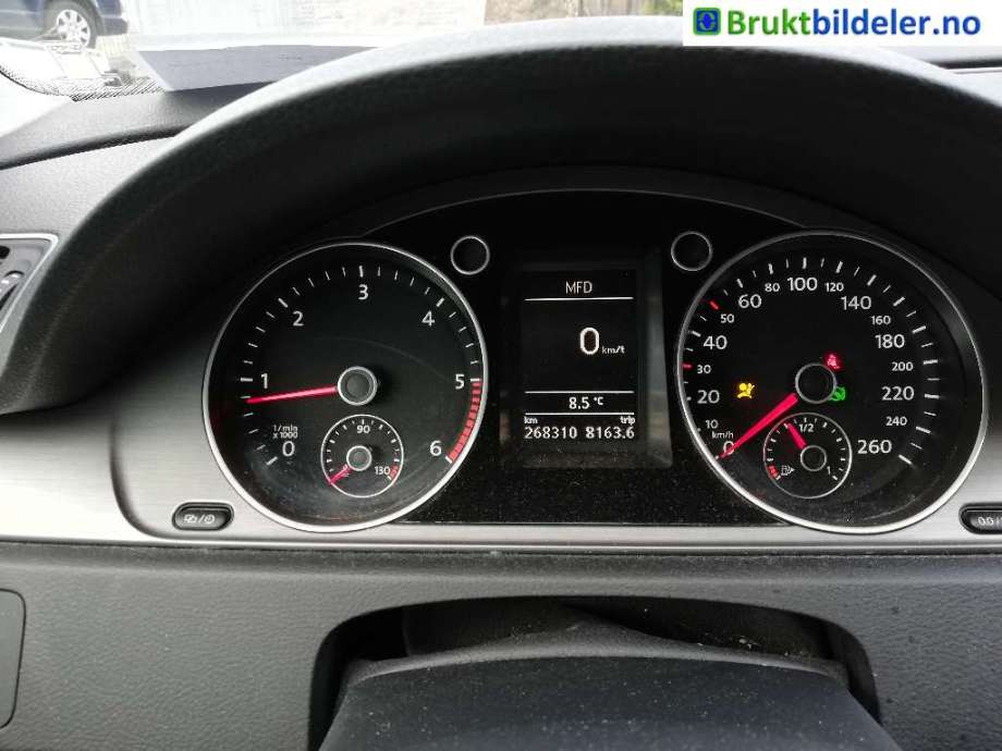 VW Passat 2011-2015 (B7) (B7), Motorkode: CAYC, Girkassekode: PVW