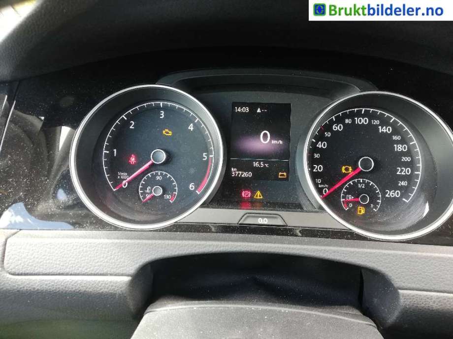 VW Golf VII 2012-2017 (Fase 1) , Motorkode: CXXB, Girkassekode: 