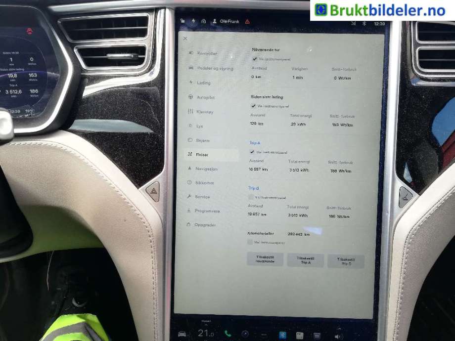 Tesla Model S 2013-2016 (Fase 1) delebil , Motorkode: L2S, Girkassekode: 