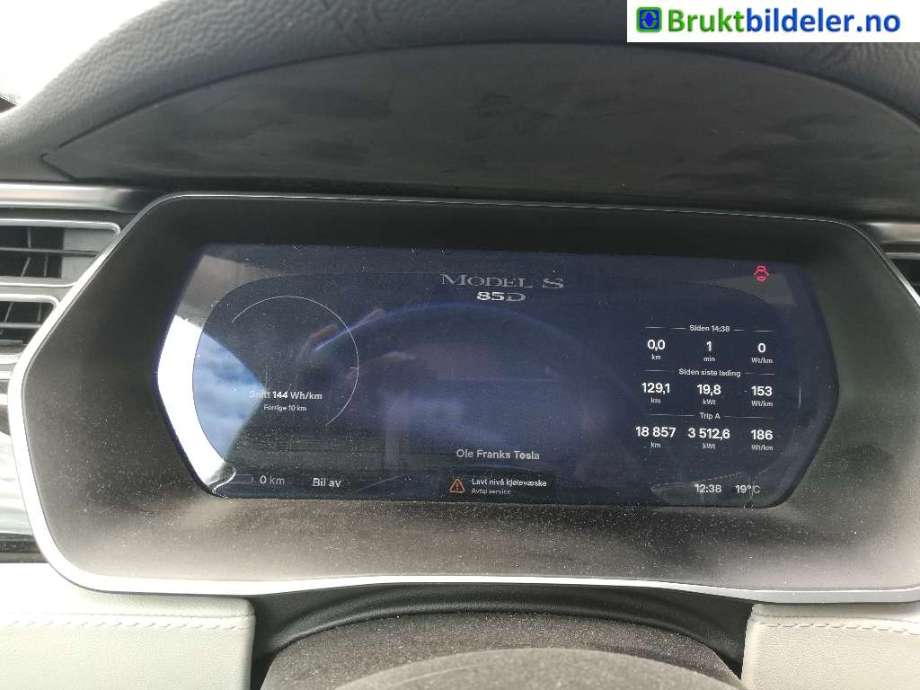 Tesla Model S 2013-2016 (Fase 1) delebil , Motorkode: L2S, Girkassekode: 