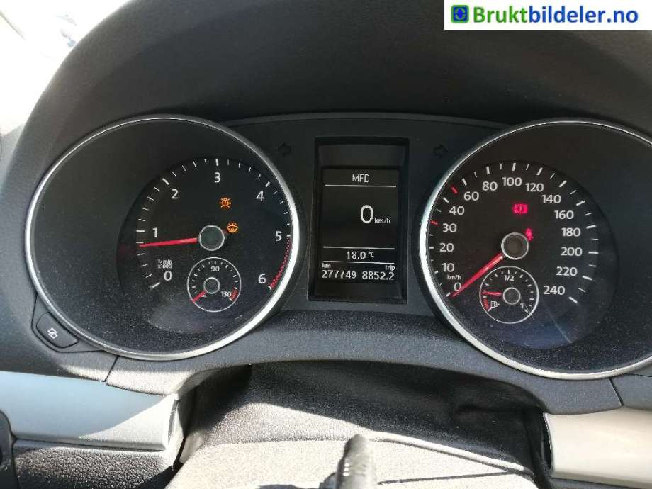 VW Golf VI 2008-2012 delebil , Motorkode: CAYC, Girkassekode: