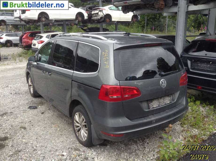 VW Sharan 2010-->> (Type II) , Motorkode: CFFB, Girkassekode: