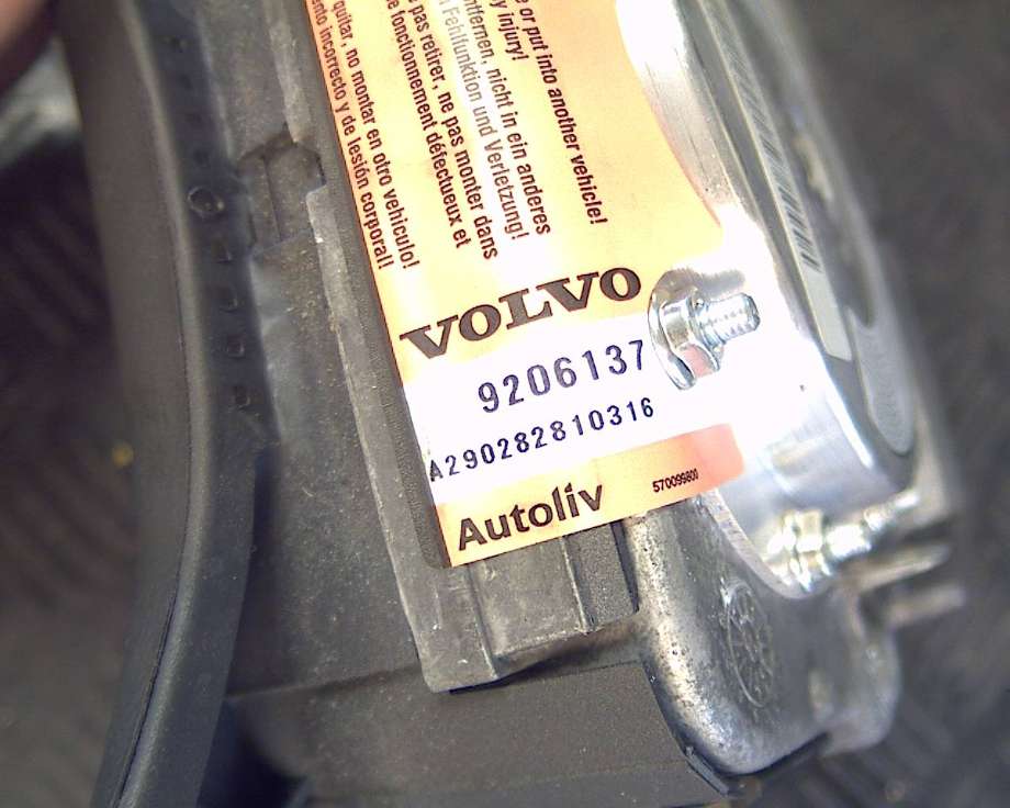 Airbag rattpute til Volvo V70 (S70/XC70) 1997-2000 (Type I)  (VOLVO|9206137|)