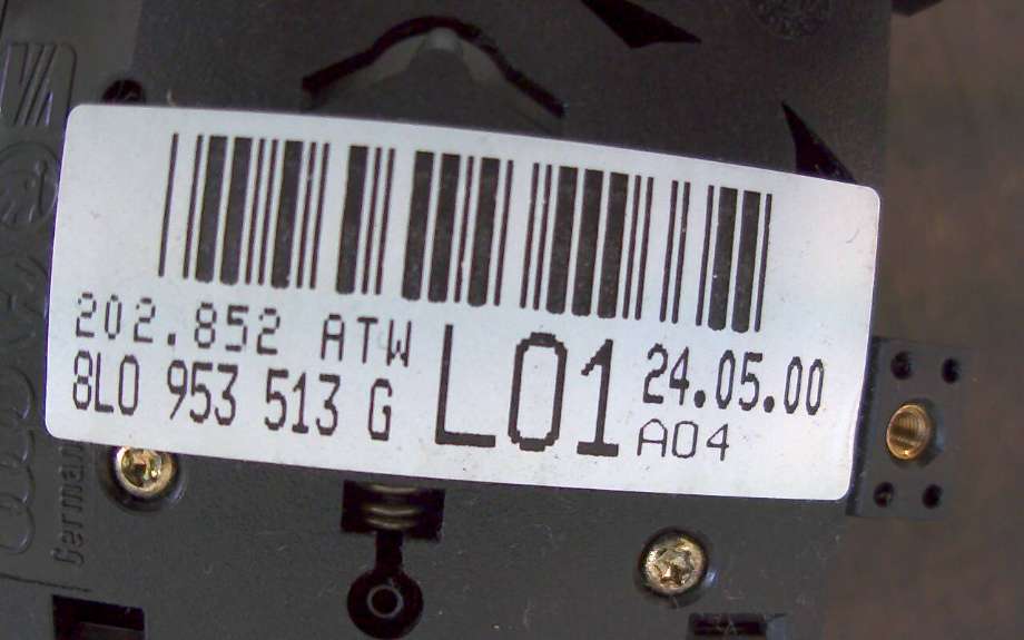 Bryter blink til Škoda Fabia 2000-2007 (Type I) (SKODA|8L0953513G|)