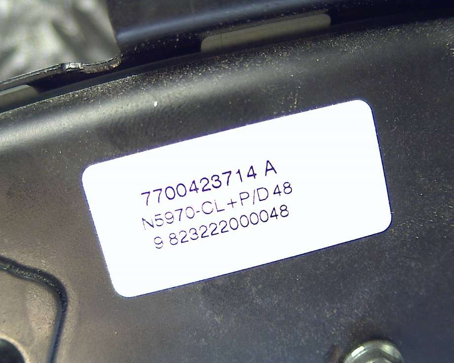 Airbag passasjer til Renault Megane 1996-1999 (Type I, Fase 1) (RENAULT|7700423714A|)