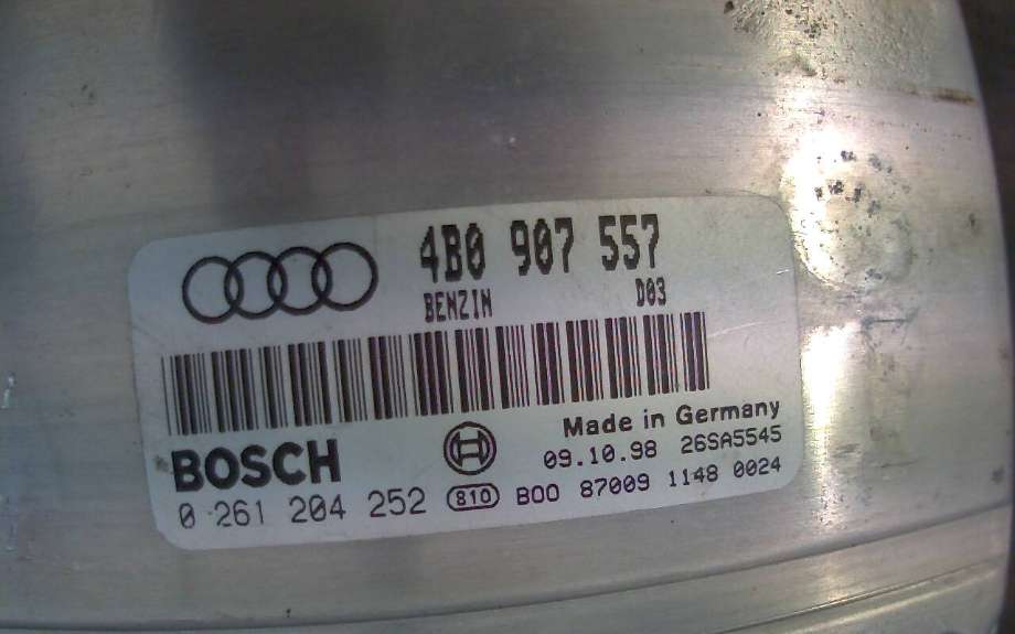 Styreenhet motor til Audi A6 1997-2001 (Type II, Fase 1) (C5) (C5) (AUDI|4B0907557|0261204252|)