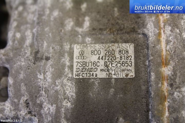 Aircondition kompressor til VW Passat 2001-2005 (B5,3BG) (B5,3BG) (VOLKSWAGEN|8D0260808|)