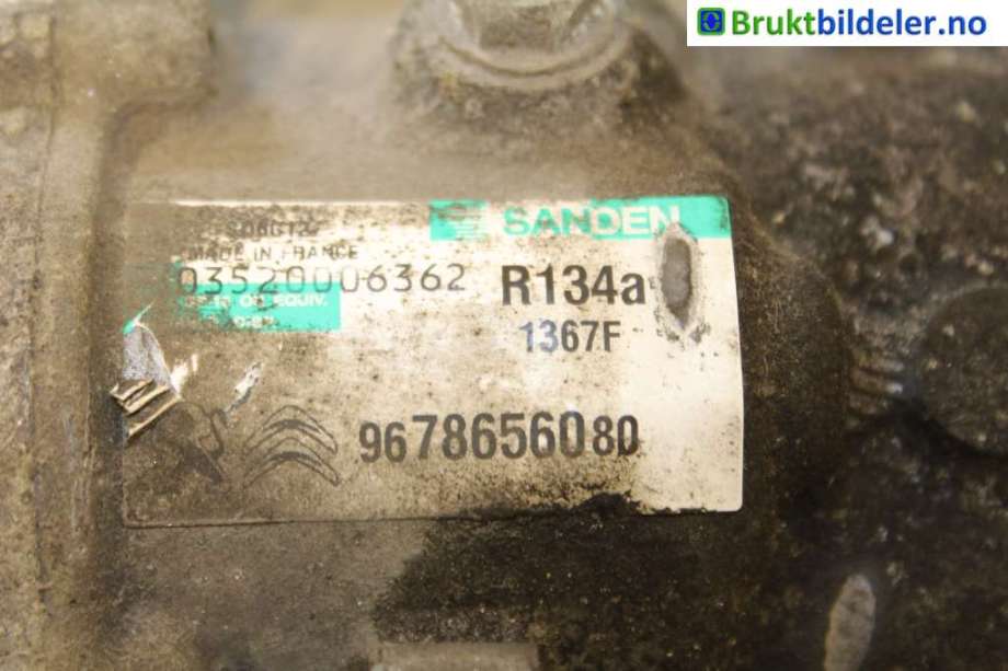 Aircondition kompressor til Peugeot Partner 2008-2015 (Type II, Fase 1)  (PEUGEOT|9678656080|)