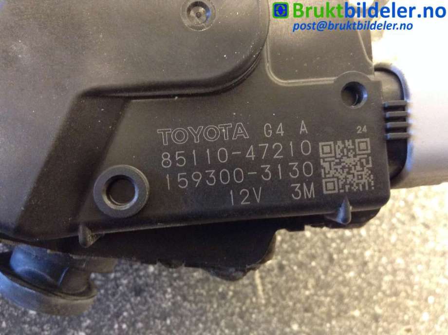 Viskermotor frontrute til Toyota Prius 2009-2016 (Type III) (COMBI) (COMBI) (TOYOTA|85110-47210|159300-3130|)