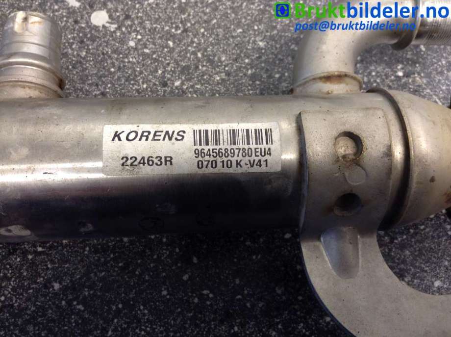 EGR-kjøler til Citroën Jumpy 2007-2016 (Type II) (CITROEN||9645689780)