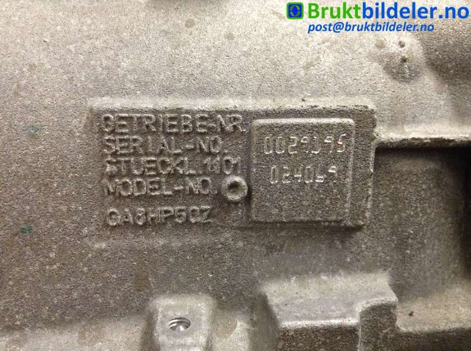 Girkasse automat til BMW 3-Serie 2012-2018 (F30/F31/F34) (F30/F31/F34) (BMW|24 00 8 484 647|GA8HP50X - Z3W|)