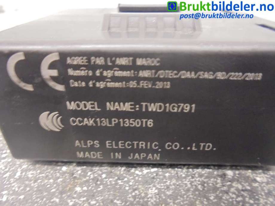 Styreenhet diverse til Nissan Note 2013-2017 (Type II)  (NISSAN|13LP1350T6|TWD1G791|)