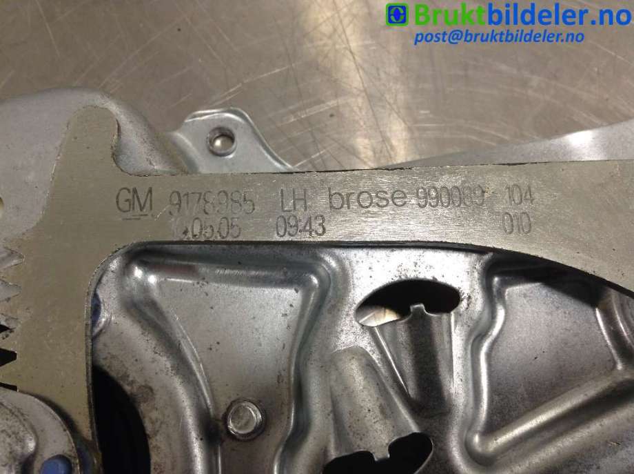 Ruteheis venstre foran til Opel Vectra C 2002-2005 (Type I) (OPEL|9178985|990089-104|)