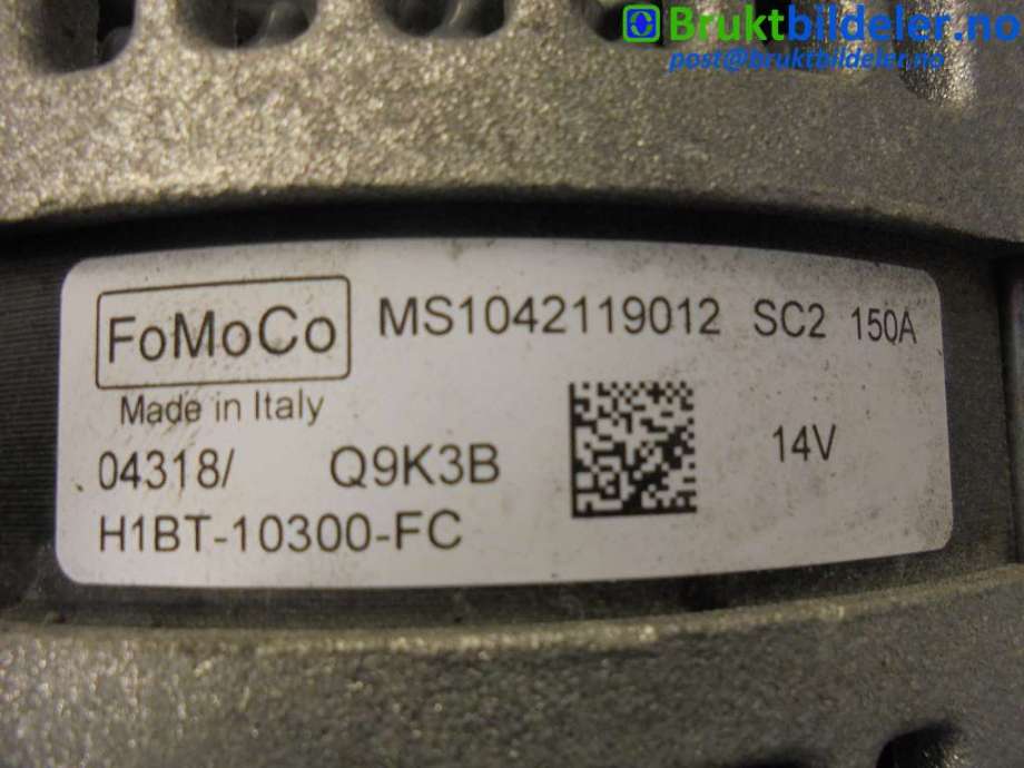 Dynamo til Ford Fiesta 2017-->> (Type VII) (FORD||H1BT-10300-FC|MS1042119012)