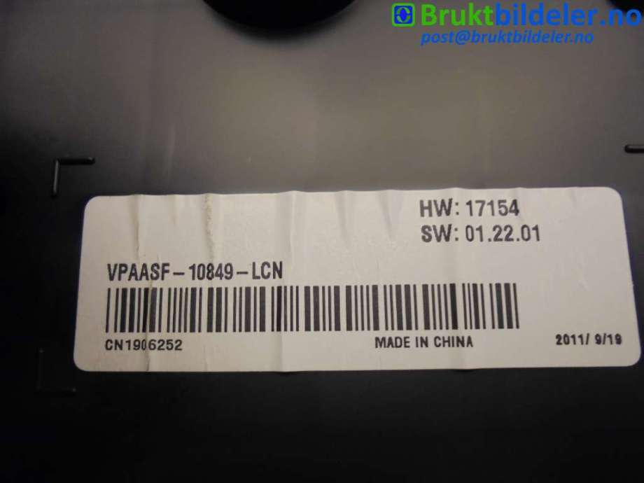 Instrumentpanel til Nissan Qashqai 2010-2014 (Type I, Fase 2)  (NISSAN|24810BR50E|)