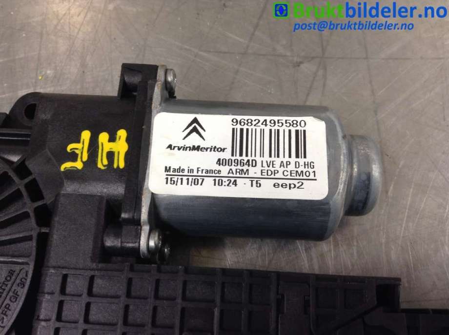 Ruteheis høyre foran til Citroën C4, Picasso 2006-2013 (Type I)  (CITROEN|9222 CC|400964D|9682495580)