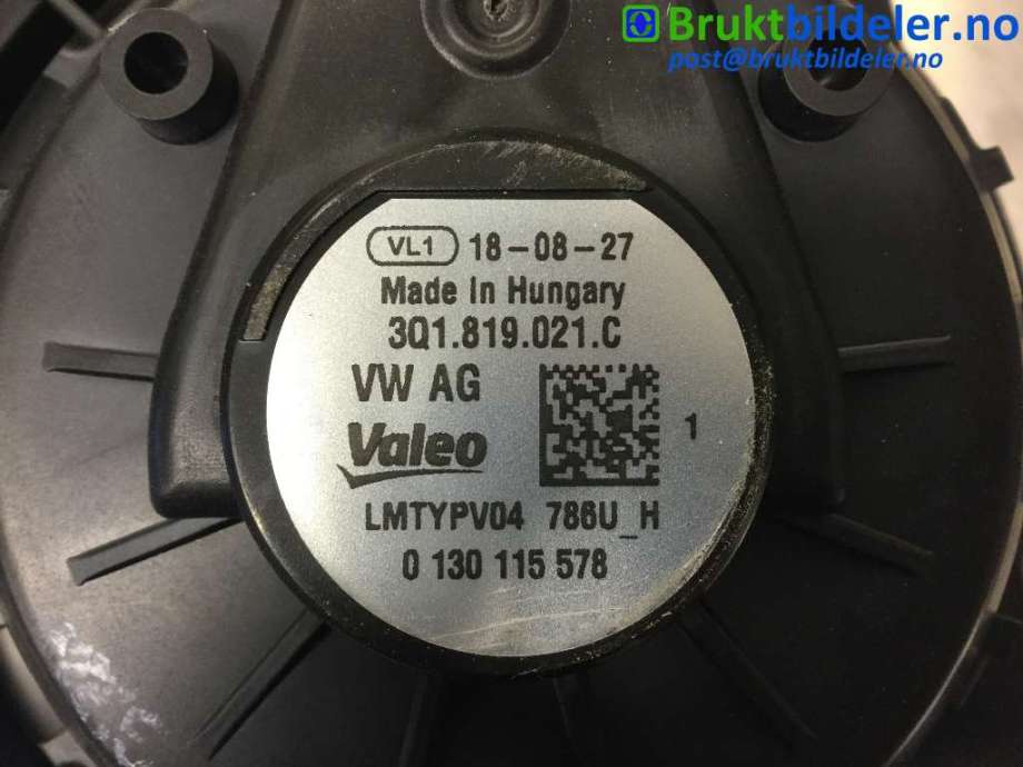Varmeapparat motor til VW Tiguan 2016-2020 (Type II, Fase 1) (VOLKSWAGEN|3Q1 819 021 C|0 130 115 578|)