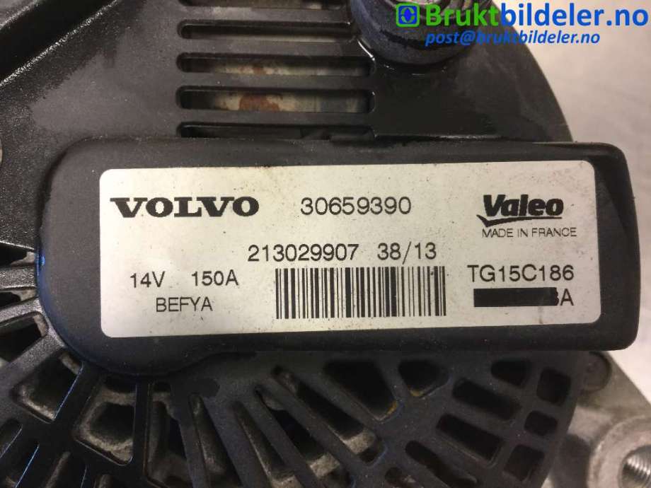 Dynamo til Volvo V70 2014-2016 (Type III, Fase 2)  (VOLVO|30659390|TG15C186|)